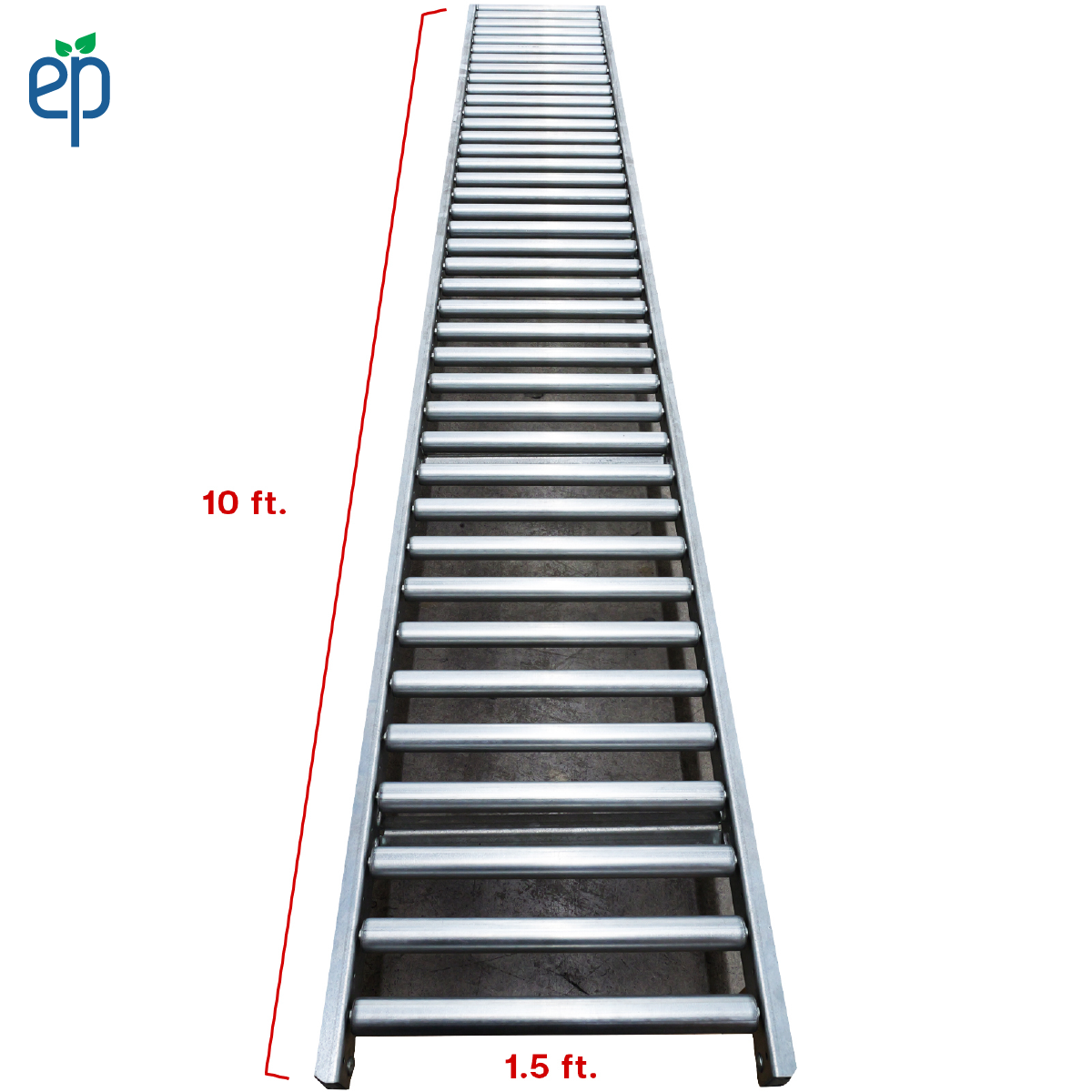 SST Heavy Duty Gravity Roller Conveyor System Add on with Storage Bins for (CoolJarz™ SST) Shrink Sleeve Machine