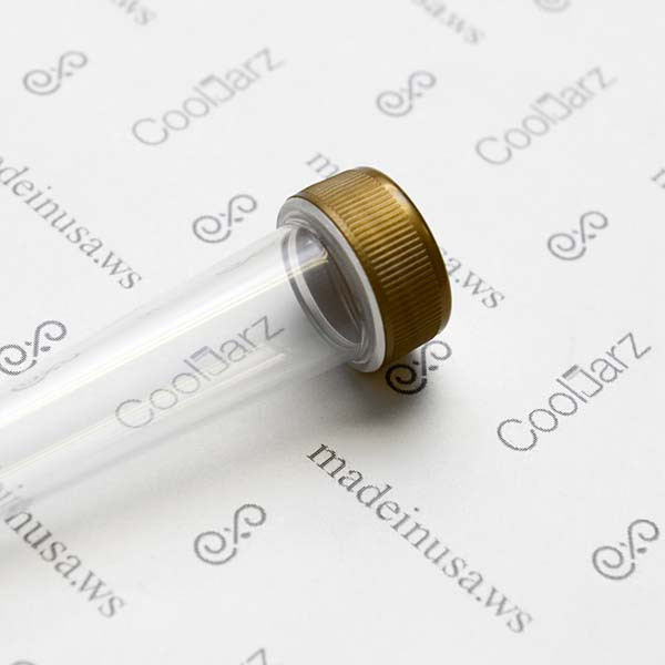 98mm Screw Top Pre-Roll Tubes w/ Gold Cap - 2000 Qty.