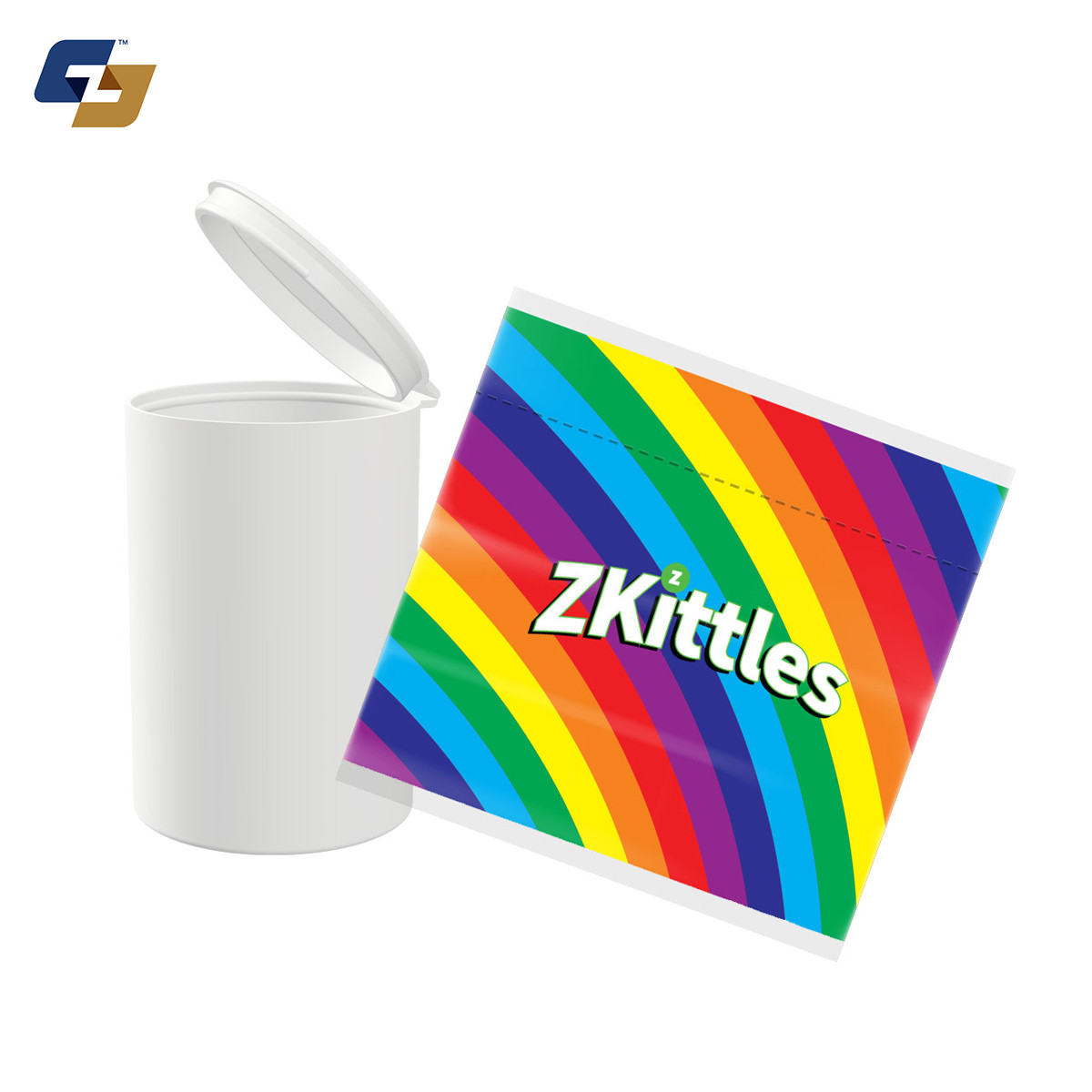 Zkittles Strain Sleeve Labels and Pre Roll Tubes | Free Shipping