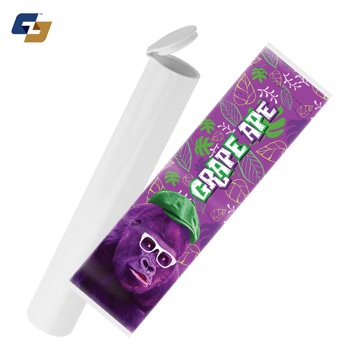 Grape Ape Strain Sleeve Labels and Pre Roll Tubes | Free Shipping