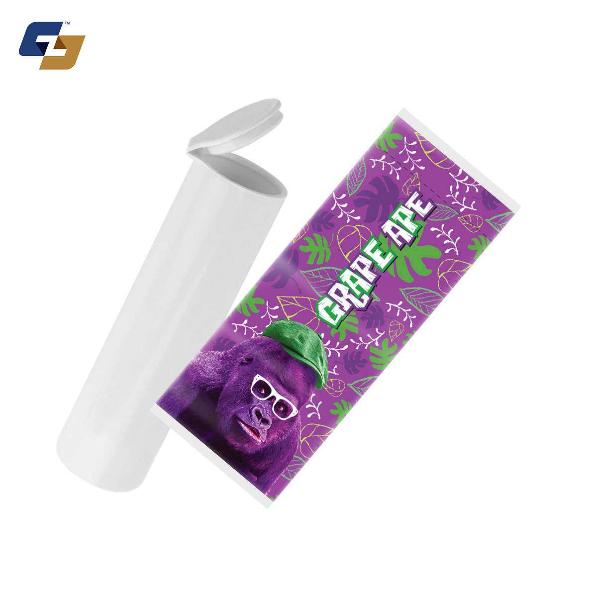 Grape Ape Strain Sleeve Labels and Pre Roll Tubes | Free Shipping