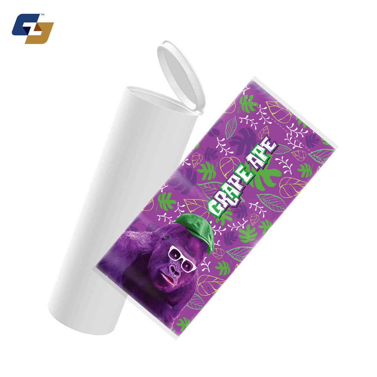 Grape Ape Strain Sleeve Labels and Pre Roll Tubes | Free Shipping