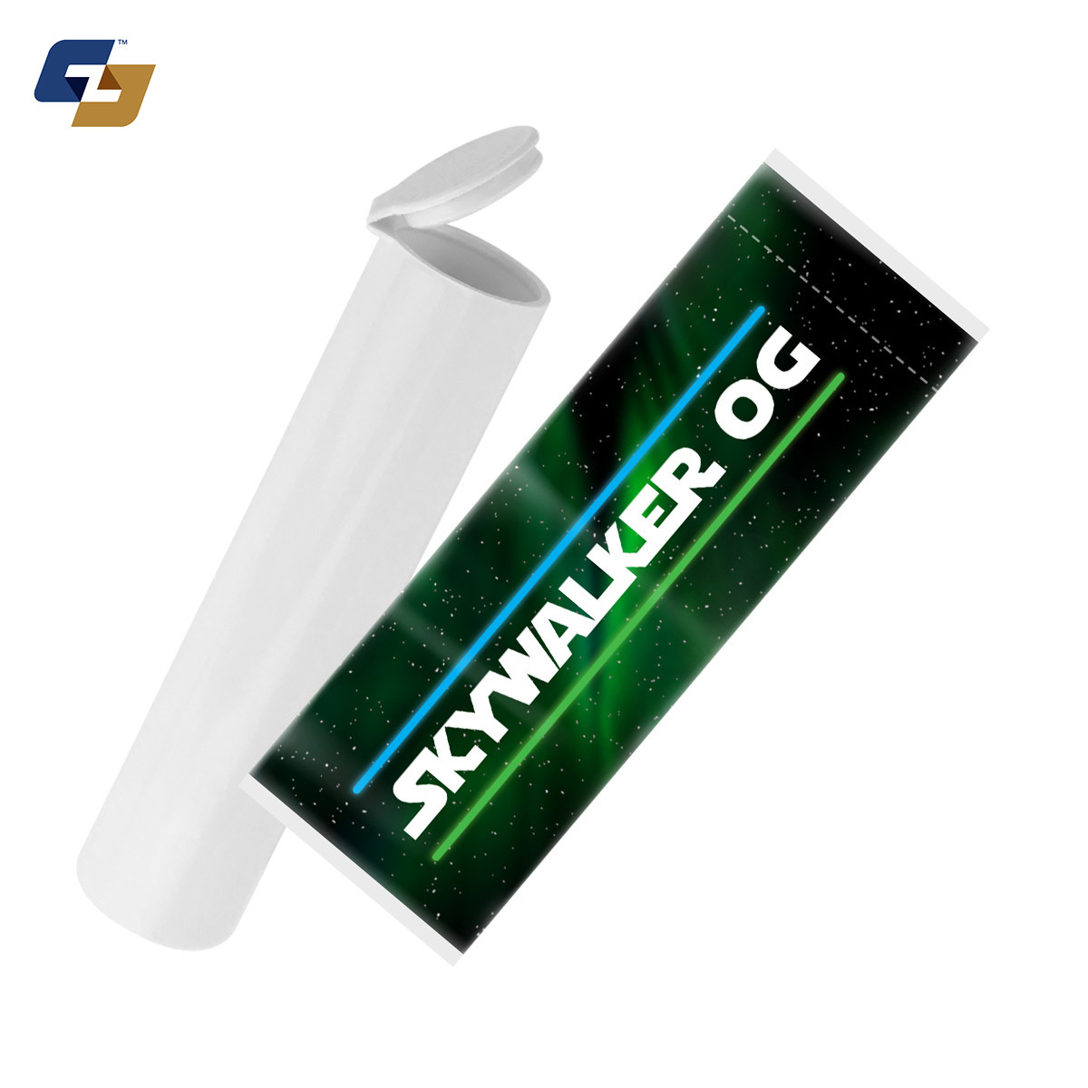 Skywalker OG Strain Labels and Pre Roll Tubes | Free Shipping