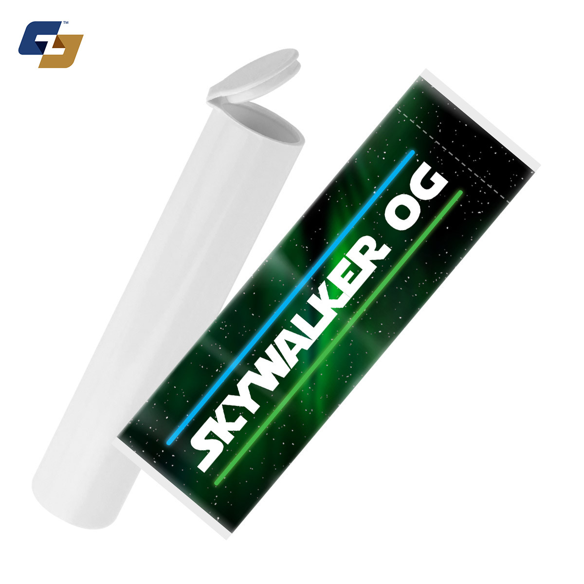 Skywalker OG Strain Labels and Pre Roll Tubes | Free Shipping