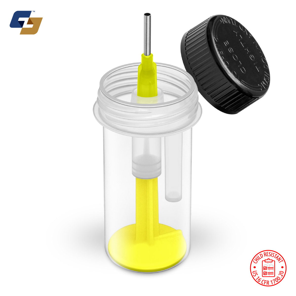 1ml Child Resistant Concentrate Syringe In A Bottle - MOQ 250,000