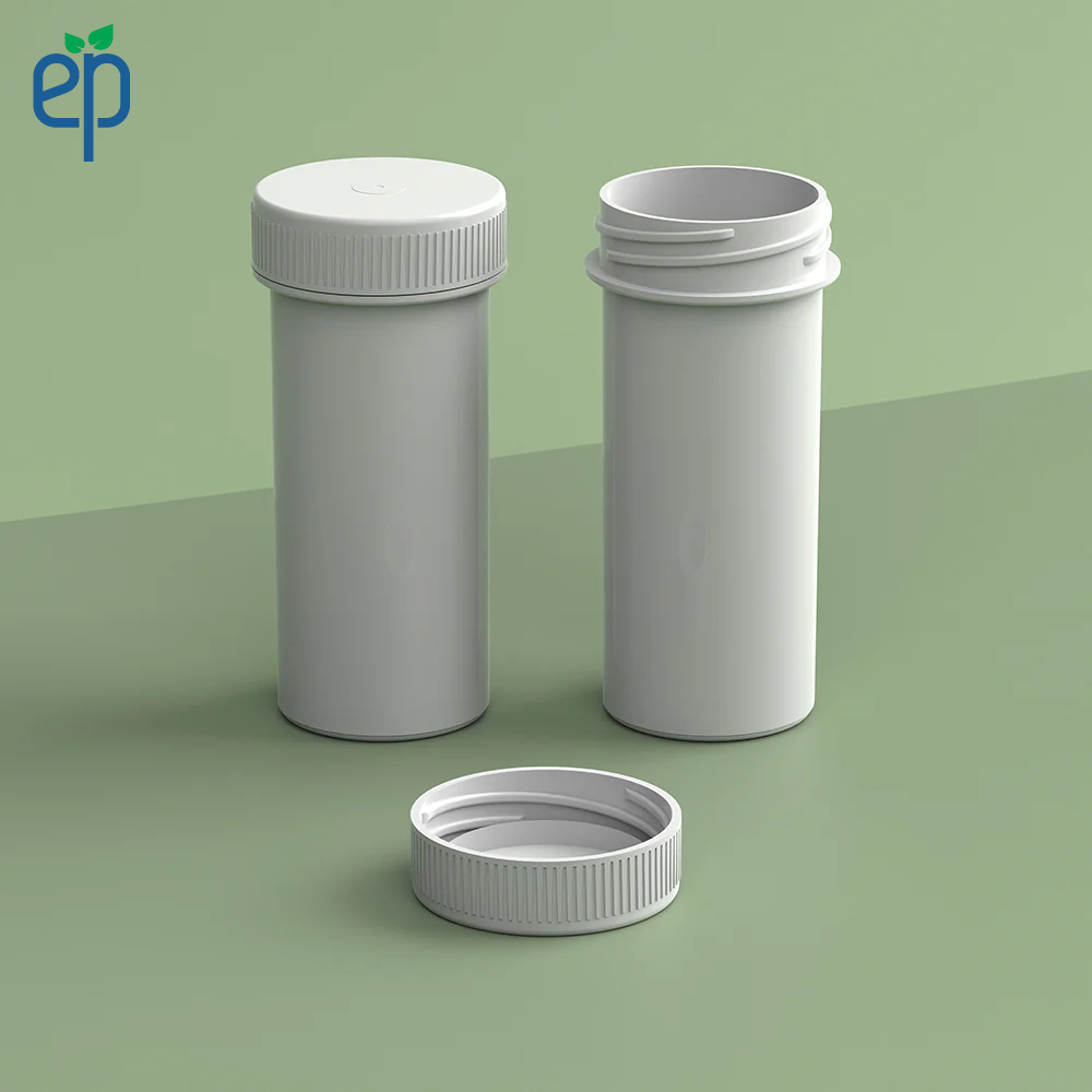 11 Dram Plant-Based Jar and Cap White - 2500 Qty.