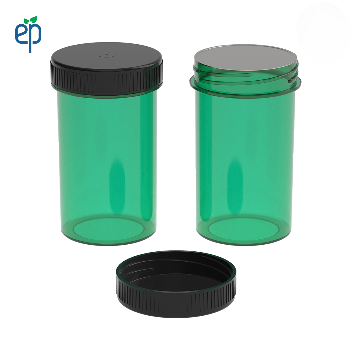 19 Dram Screw Top Vials with Cap - 2500 Qty.