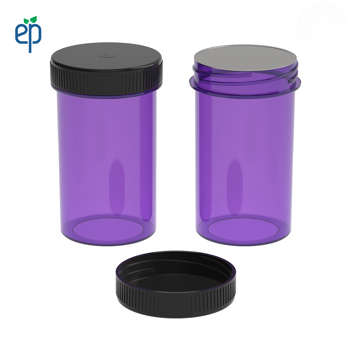 19 Dram Screw Top Vials with Cap - 2500 Qty.