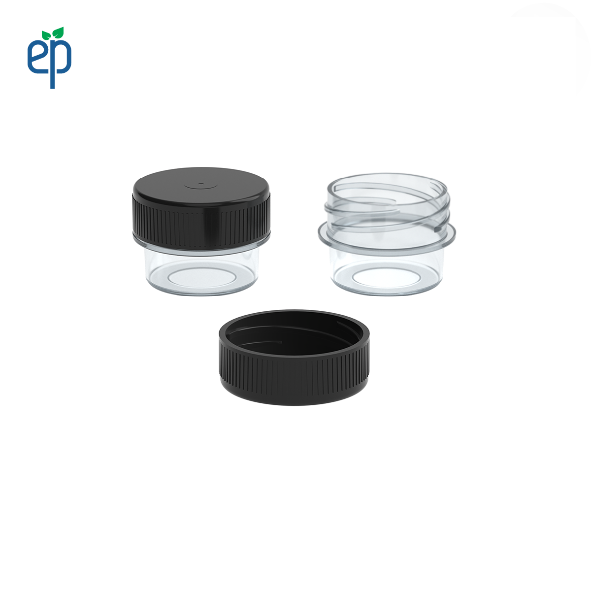 5ml Plastic Screw Top Concentrate Containers with Caps - 2500 Qty.