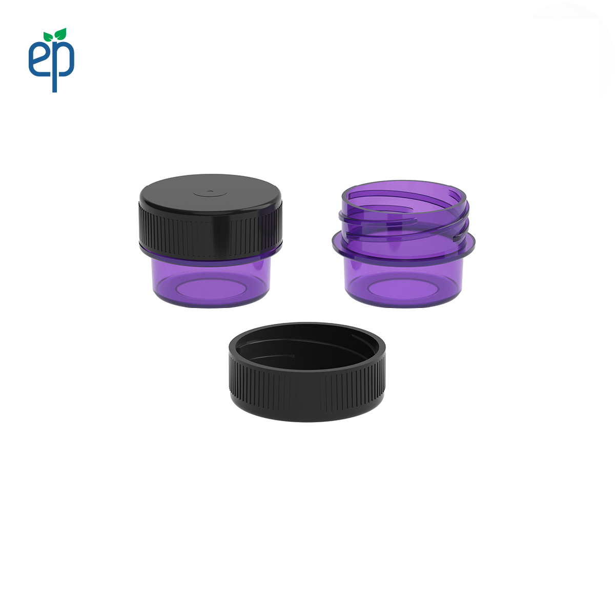 5ml Plastic Screw Top Concentrate Containers with Caps - 2500 Qty.