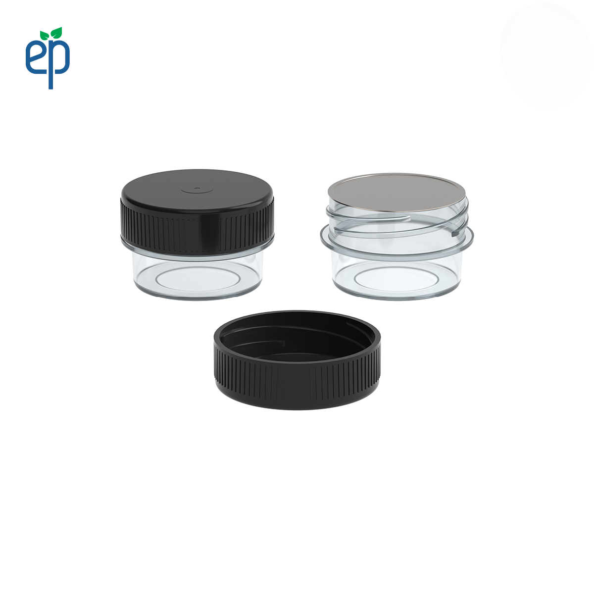 7ml Plastic Screw Top Concentrate Containers with Caps - 2500 Qty.