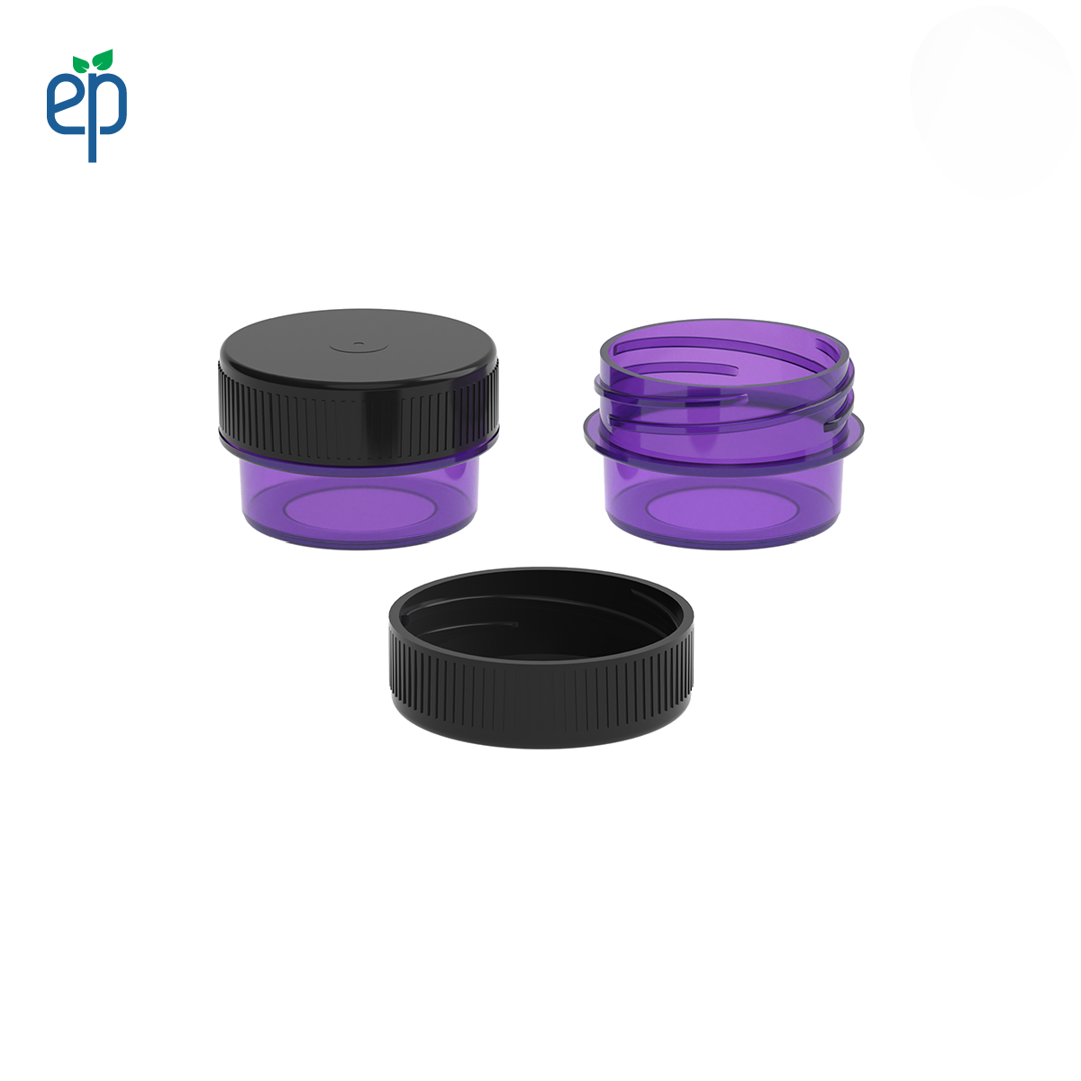 7ml Plastic Screw Top Concentrate Containers with Caps - 2500 Qty.