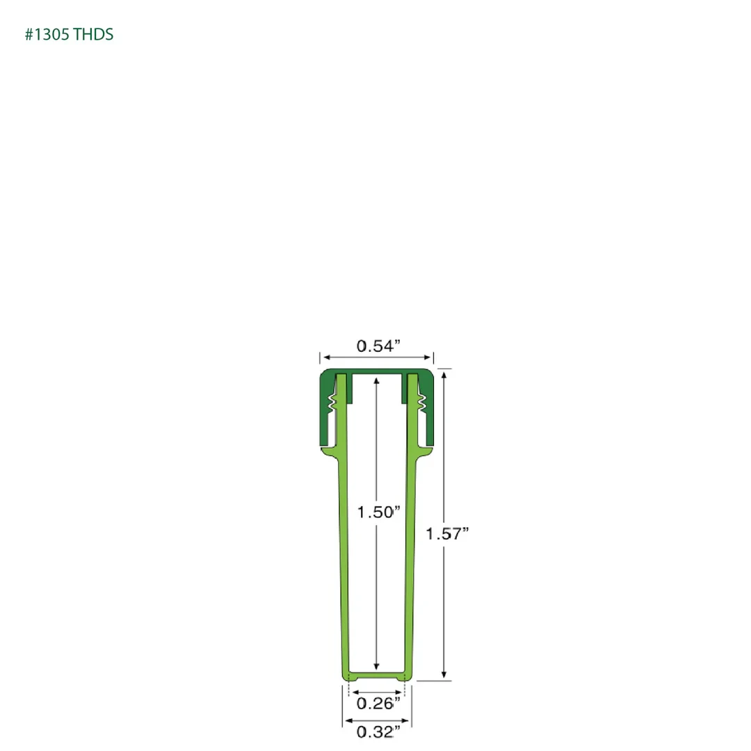 1ml Plastic Seed Vials - 1000 Qty.