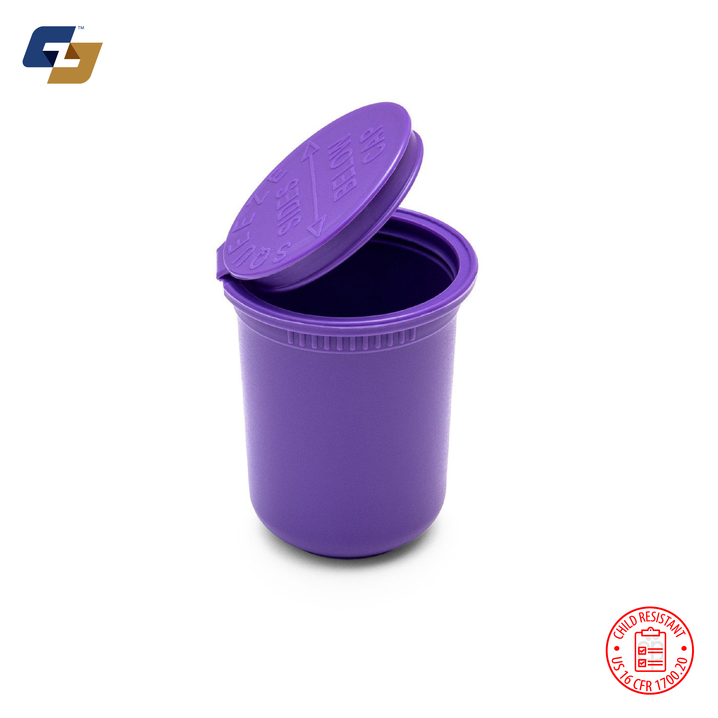 30 Dram Opaque Child Resistant Pop Top Bottles - 300 Quantity