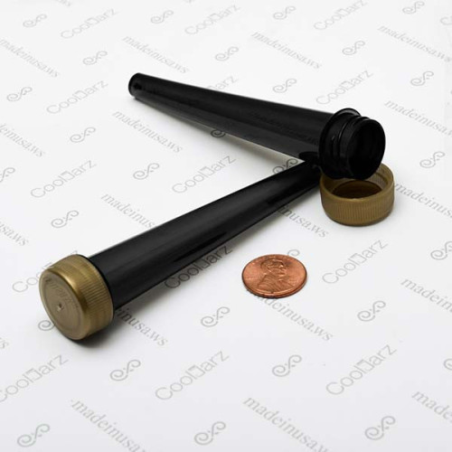 98mm Screw Top Pre-Roll Tubes w/ Gold Cap - 2000 Qty.