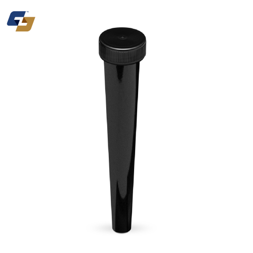 98mm Screw Top Pre-Roll Tubes w/ Foil Seal and Black Cap - 2000 Qty.