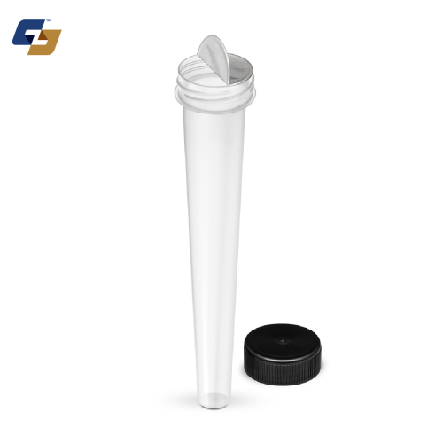 98mm Screw Top Pre-Roll Tubes w/ Foil Seal and Black Cap - 2000 Qty.